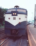 LI 617 head on looking down the platform.
